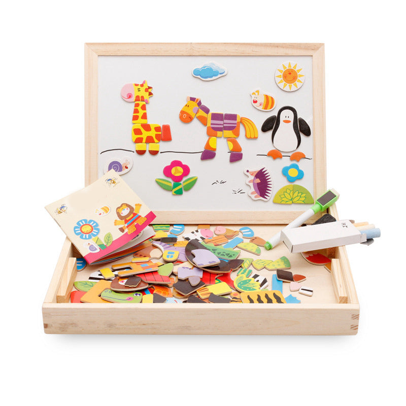 Multifunctional Magnetic Kids Puzzle Drawing Board