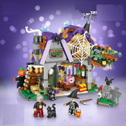 Carriage Happy Halloween Decoration Bricks For Boys Kids Toys Halloween Gift